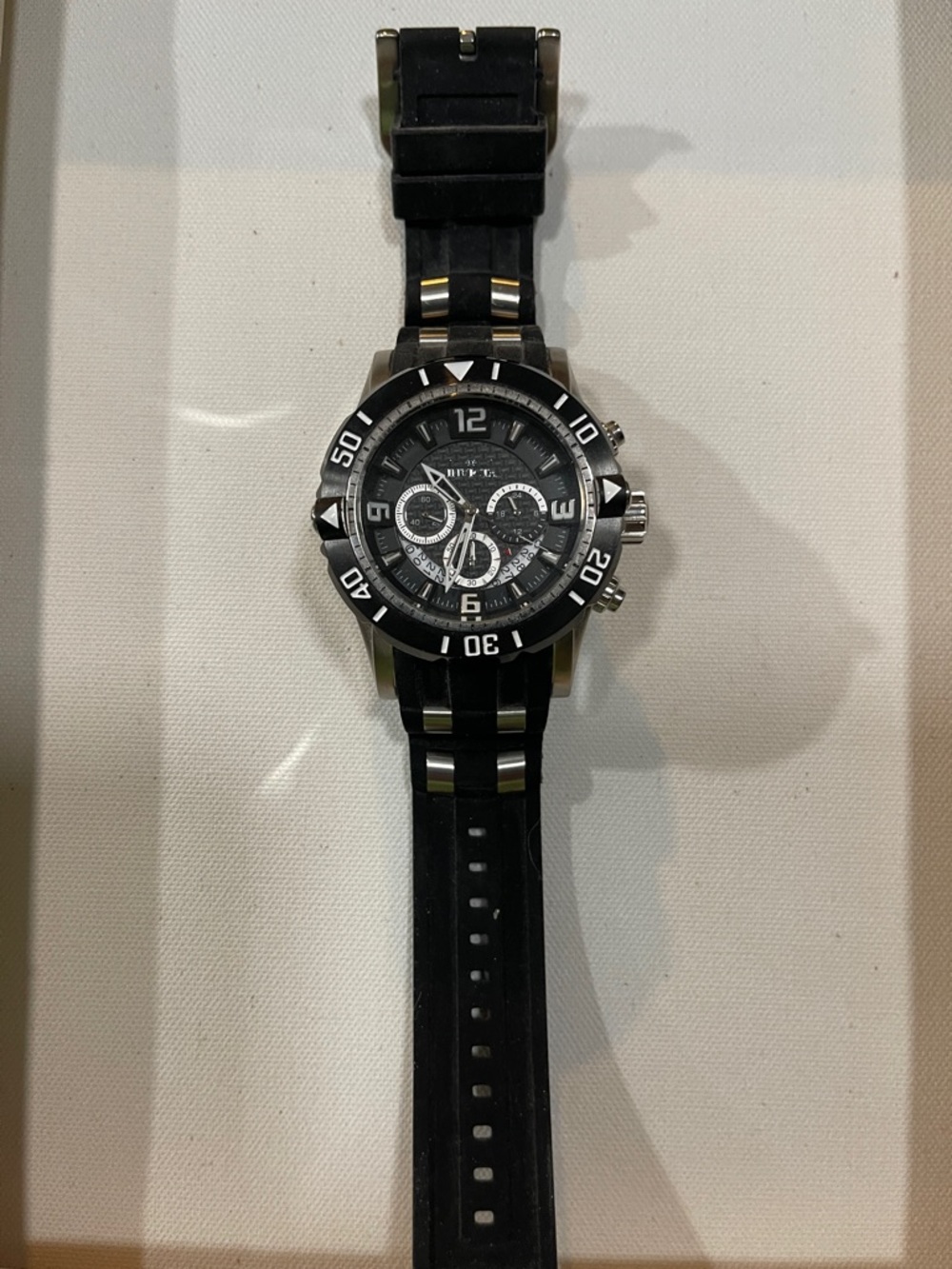 Invicta Black and Silver Men's Sport Watch